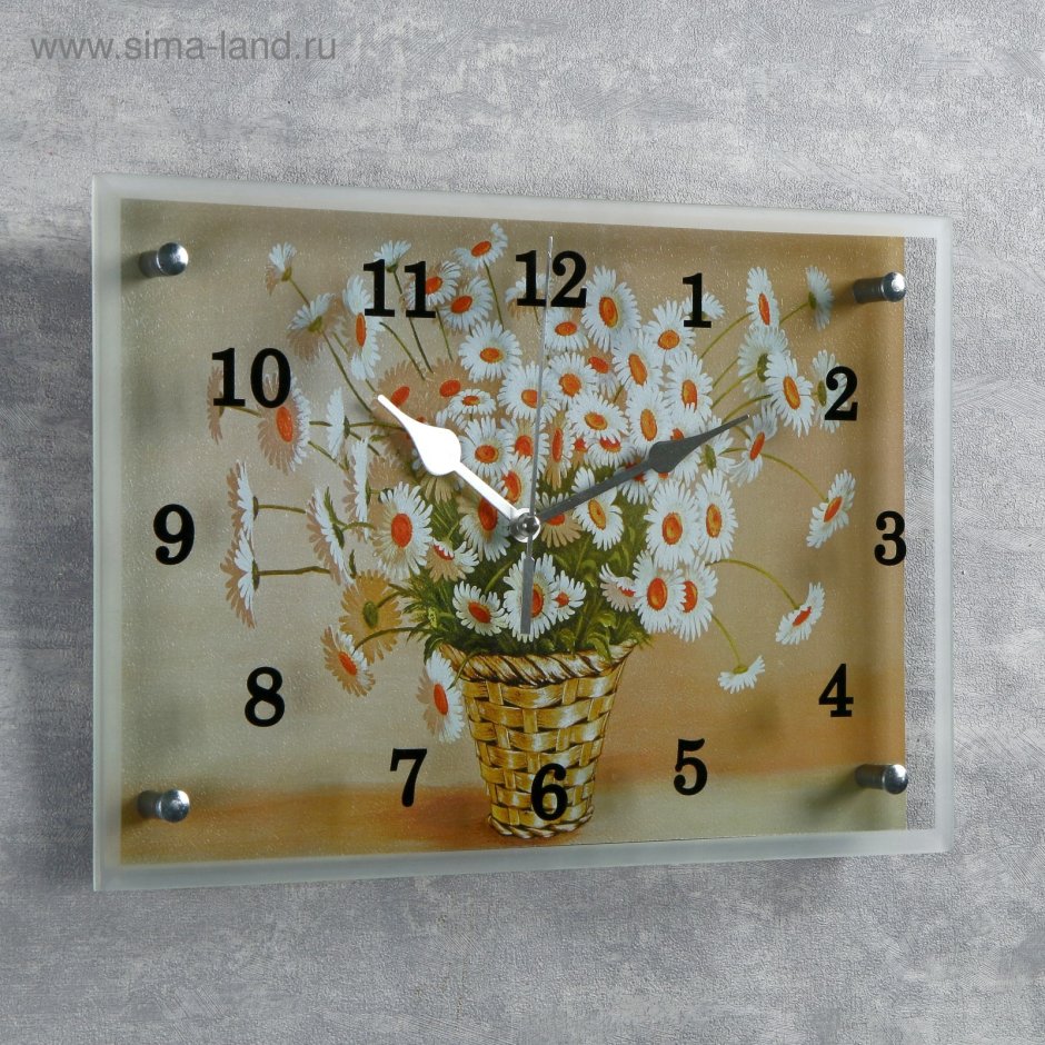 Часы настенные прямоугольные