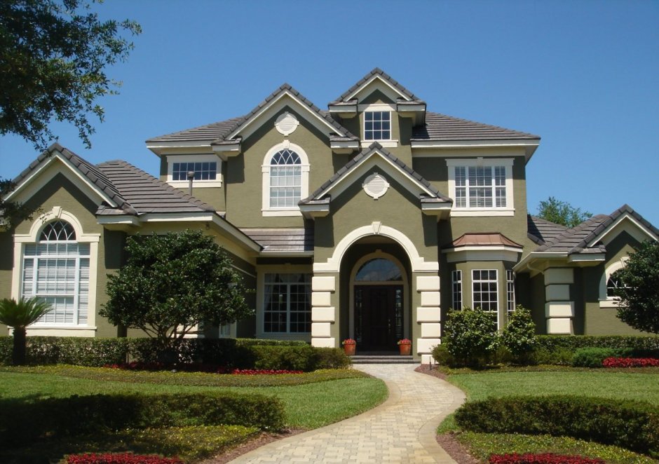 Красивый дом снаружи