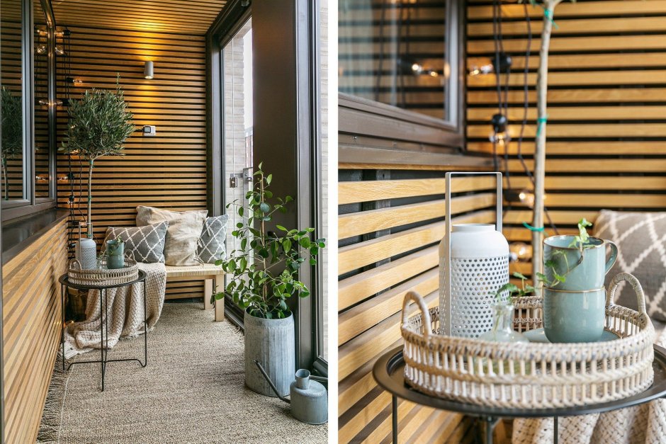 Балкон в стиле Сканди