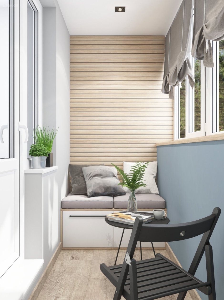 Дизайнерская отделка балкона