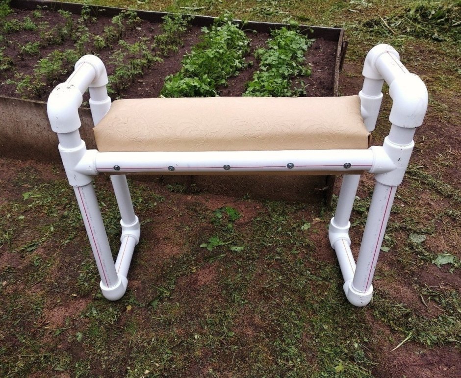 Лавка из полипропиленовых труб