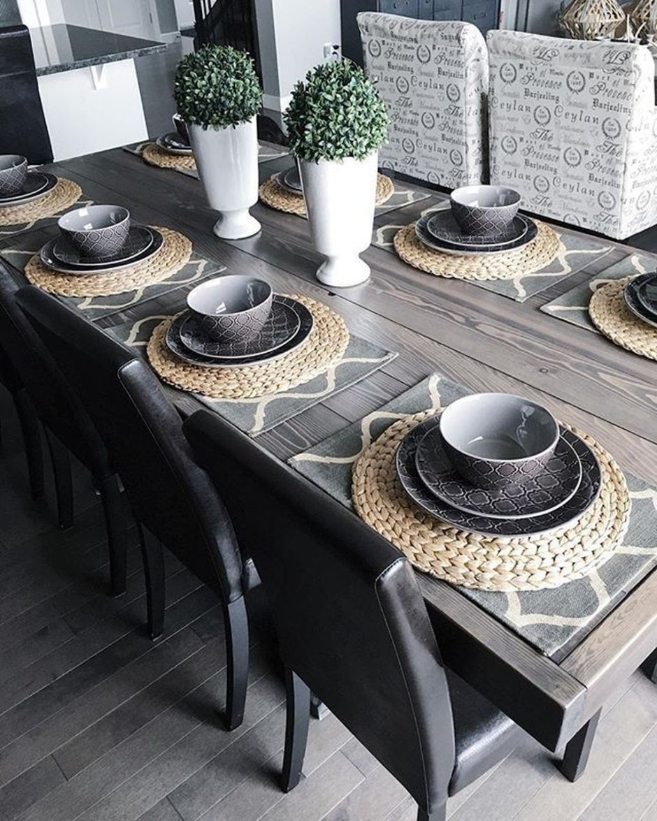 Декор обеденного стола