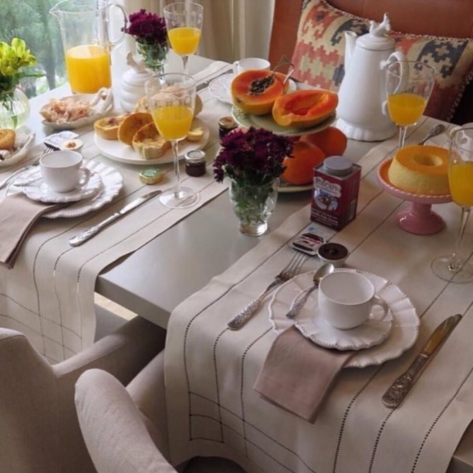 Декор кухонного стола