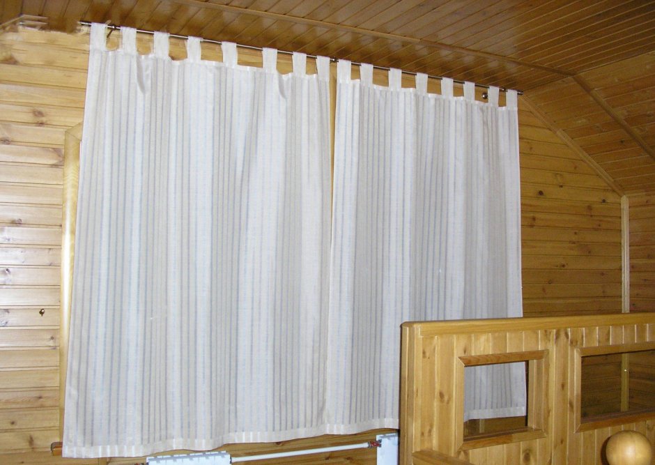 Шторки в баню