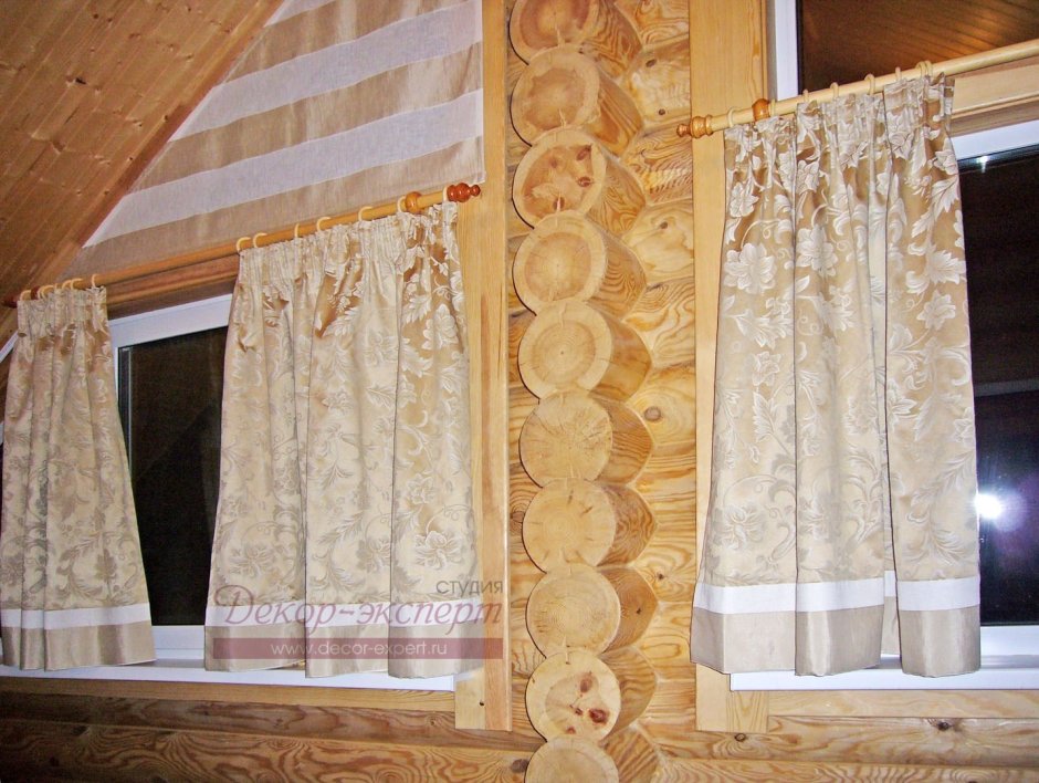 Шторки в баню