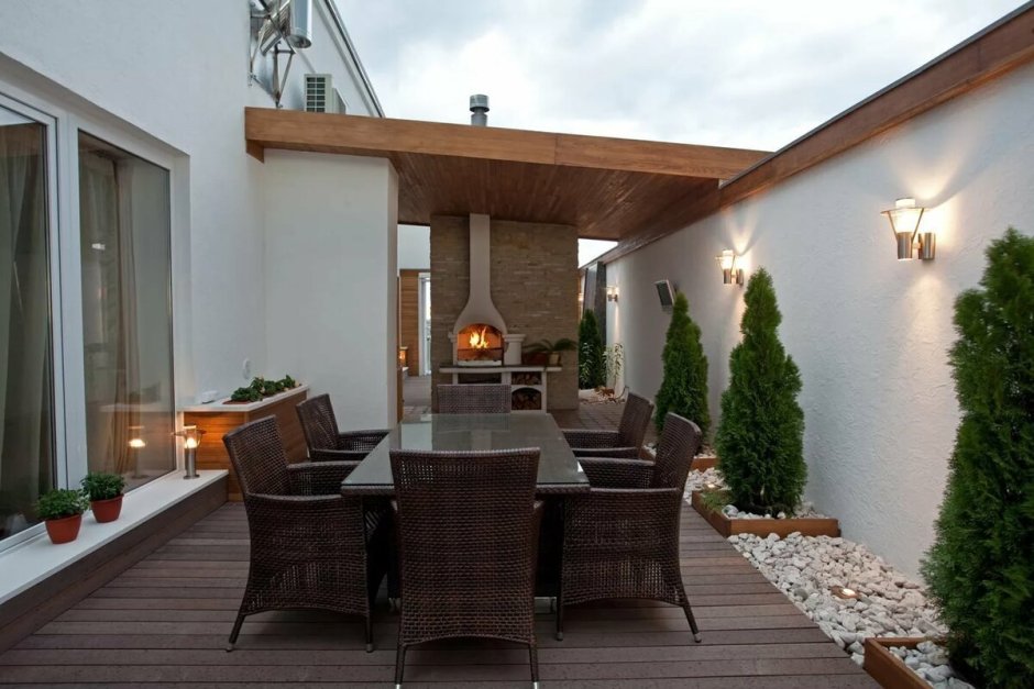 Узкая терраса