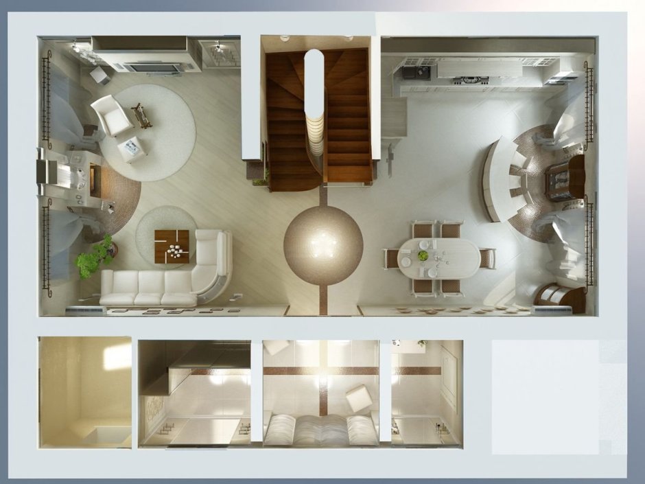 Планировка вид сверху