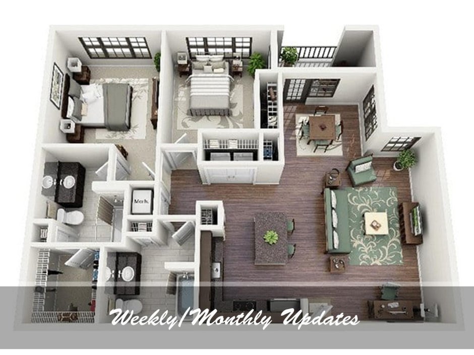 Проекты домов сверху