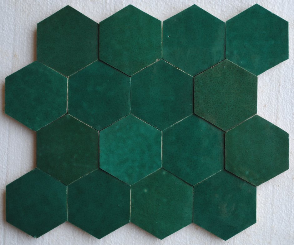 Плитка Гексагон изумруд