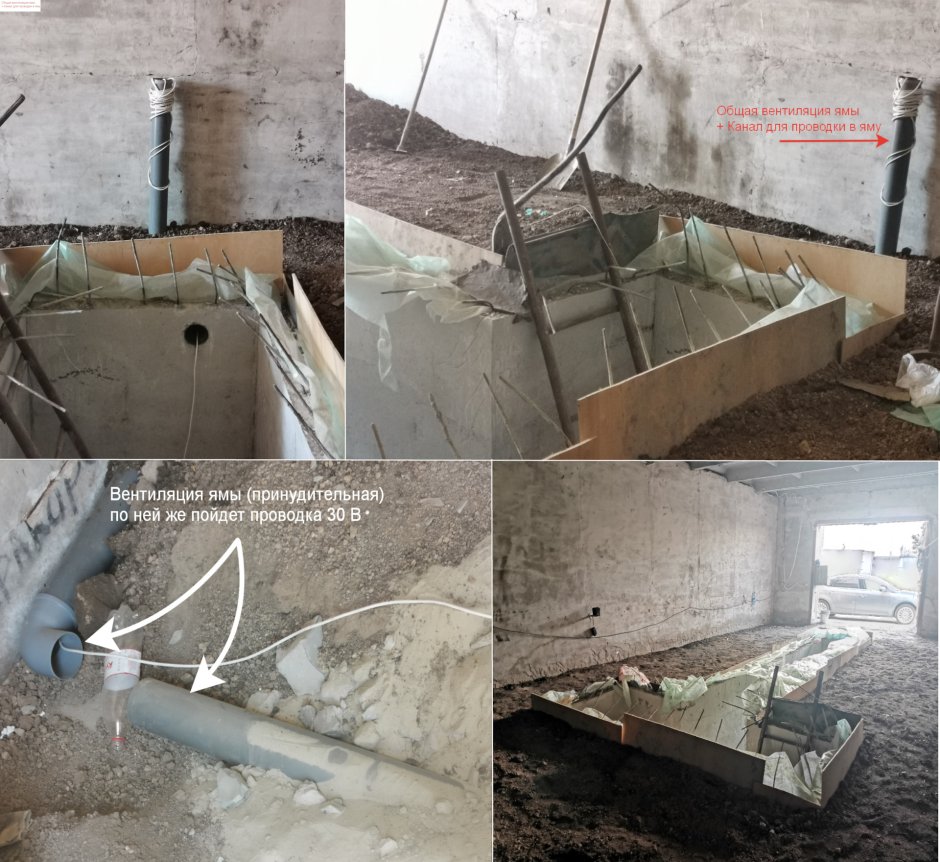 Вентиляция в яме для хранения
