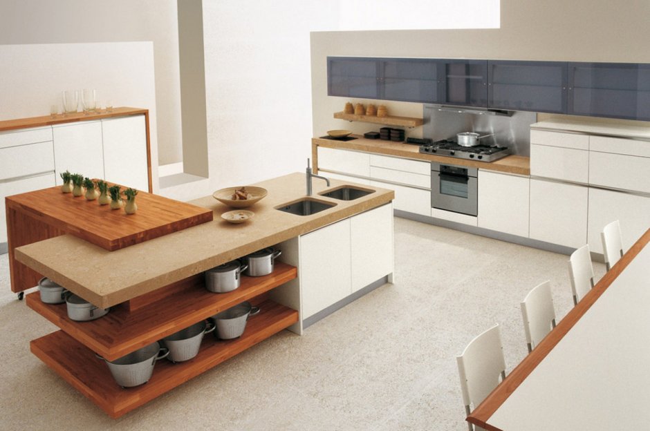 Выдвигающийся кухонный островок