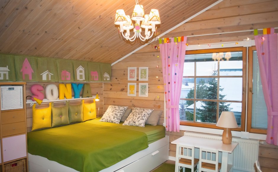 Детские комнаты в деревянном доме
