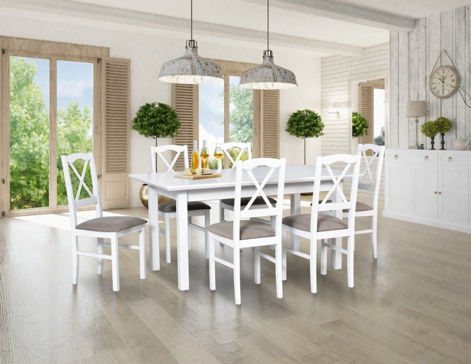 Столы и стулья для кухни из металла