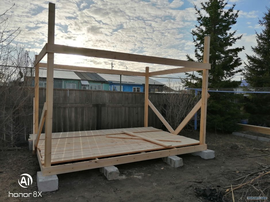 Беседка односкатная 3х3 односкатная