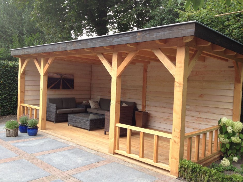 Беседка 3на5 односкатная