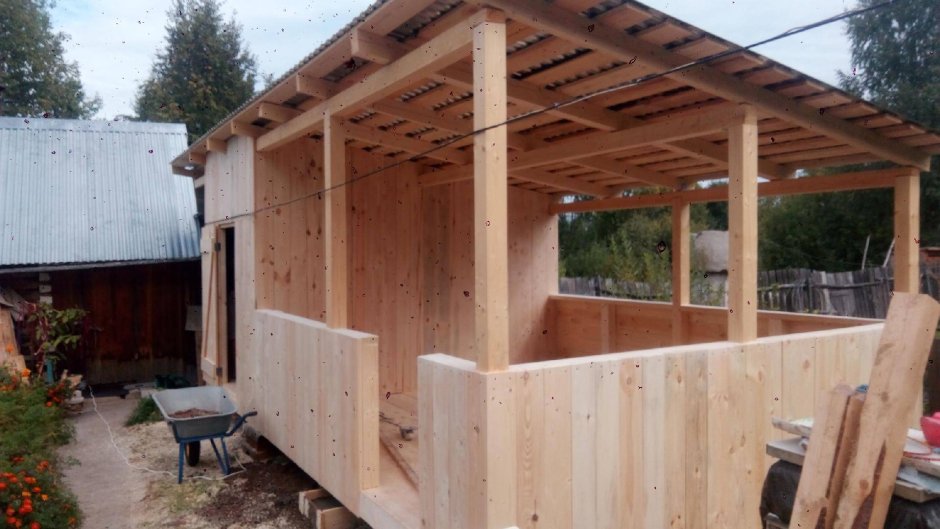 Беседка 3на5 односкатная