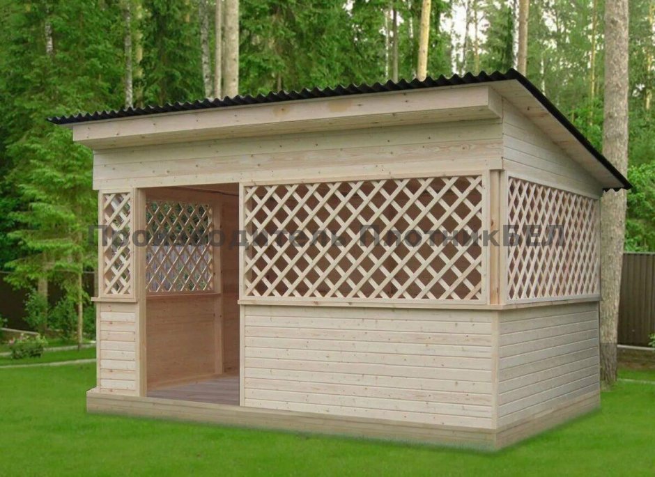 Гринвуд беседка односкатная