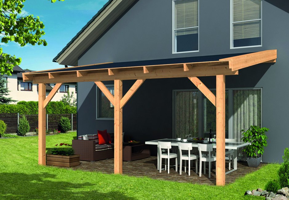 Беседки с мангалом из подручных материалов