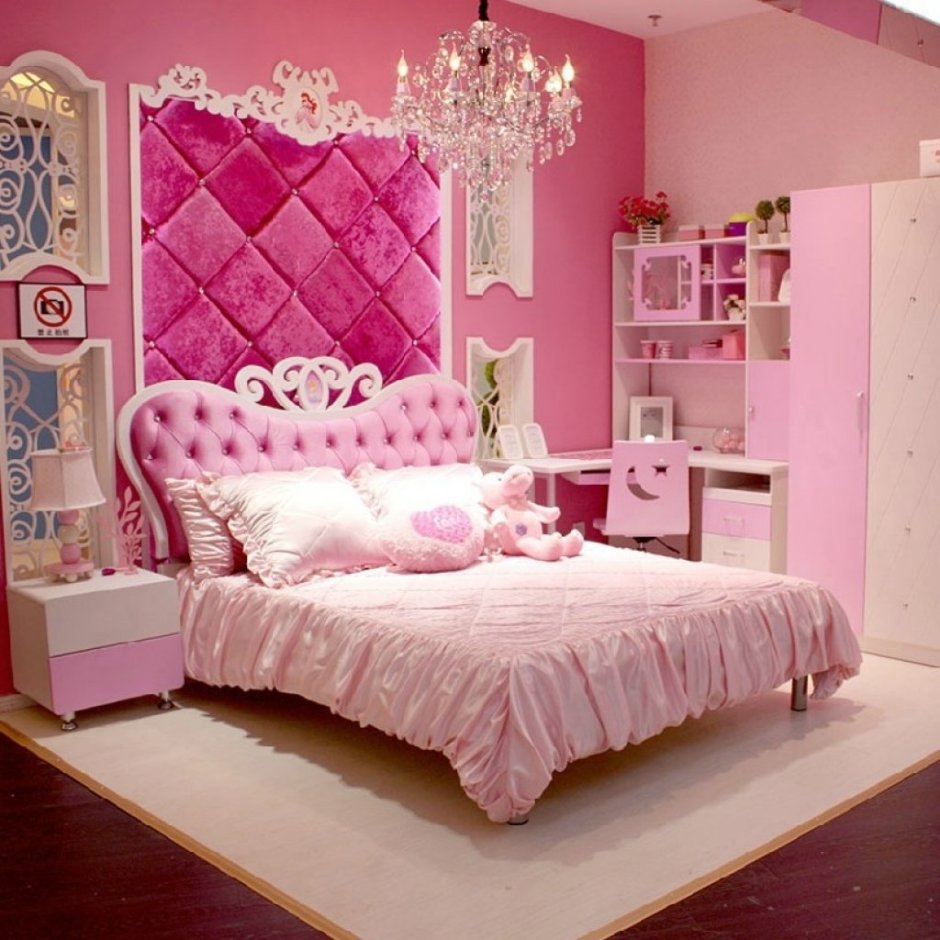 Розовая спальня для девочки