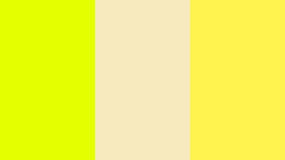 Ярко желтый цвет