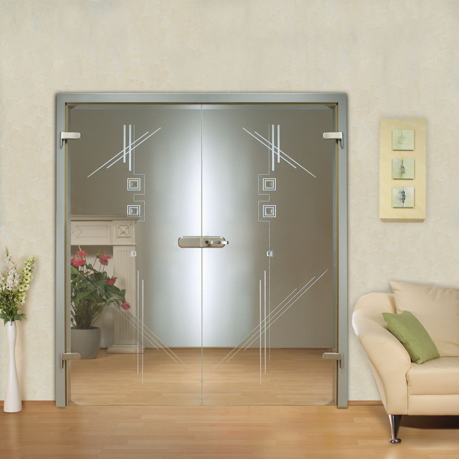 Стеклянные двери межкомнатные