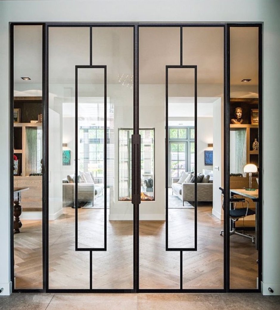 Двери тамбурные противопожарные со стеклом