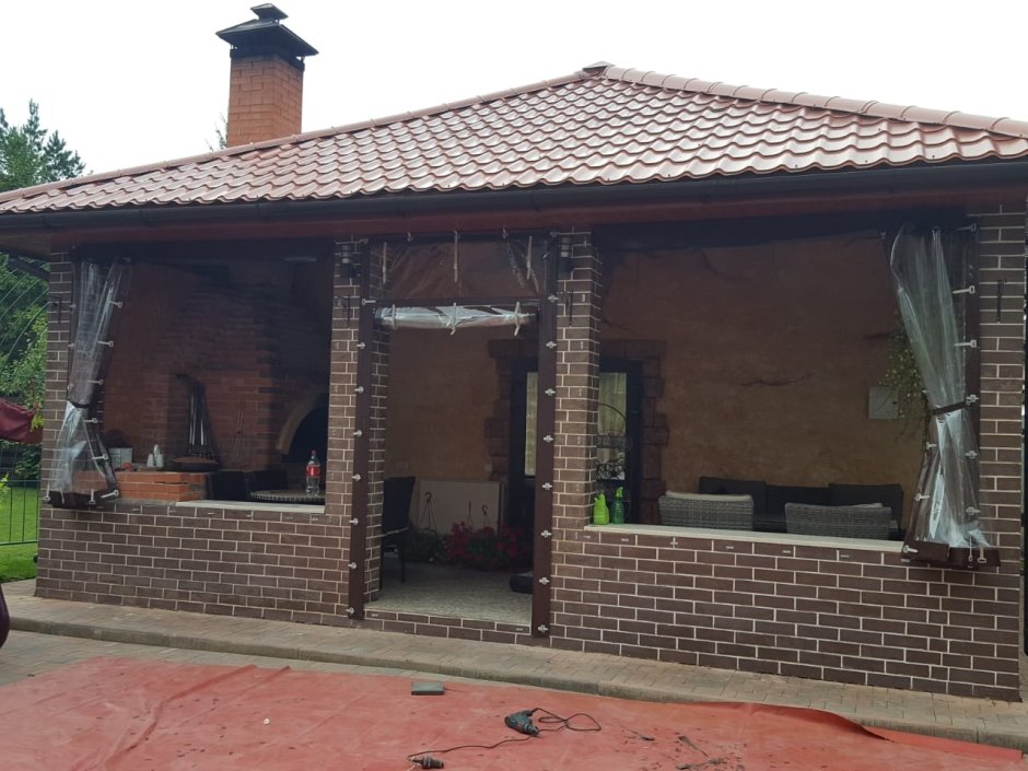 Мангальный комплекс в стиле лофт