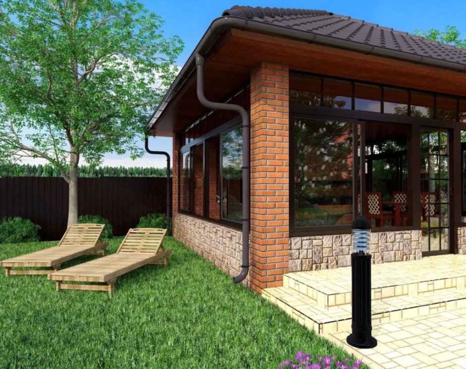 Беседка 3х4 с мангалом