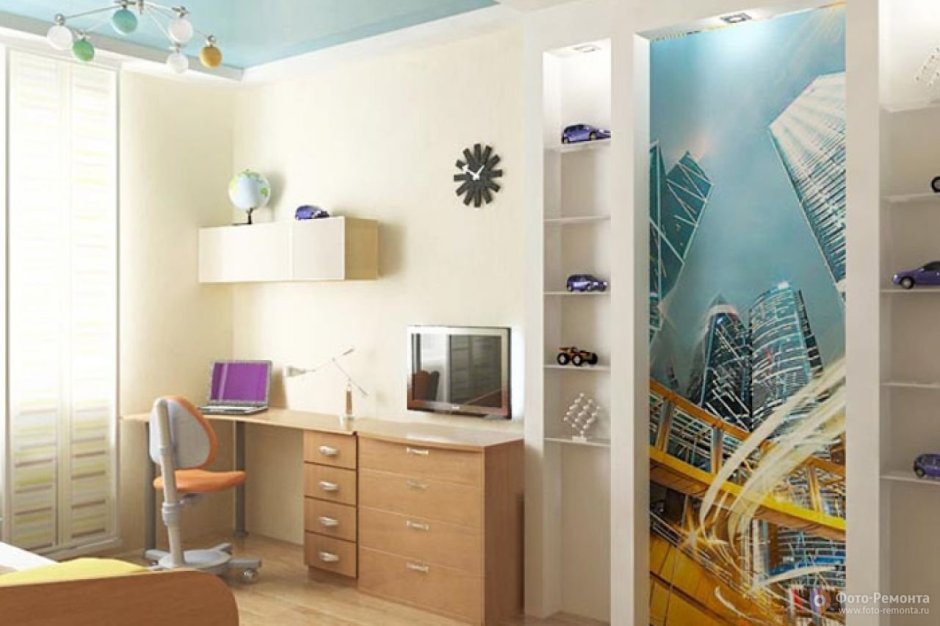 Детская комната для мальчика в хрущевке