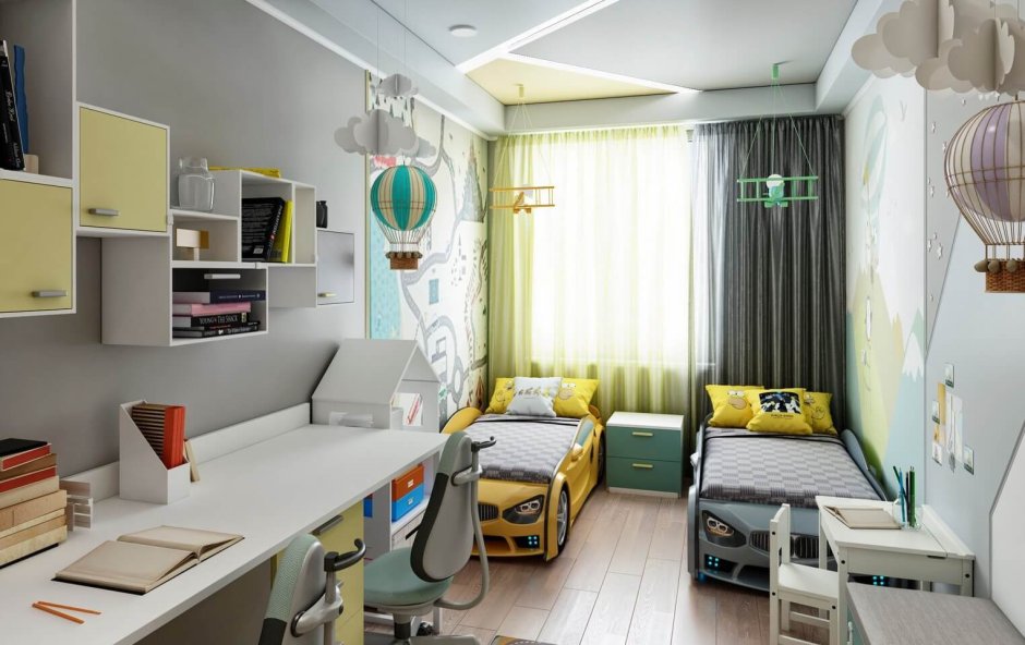 Детская для 2 мальчиков узкая