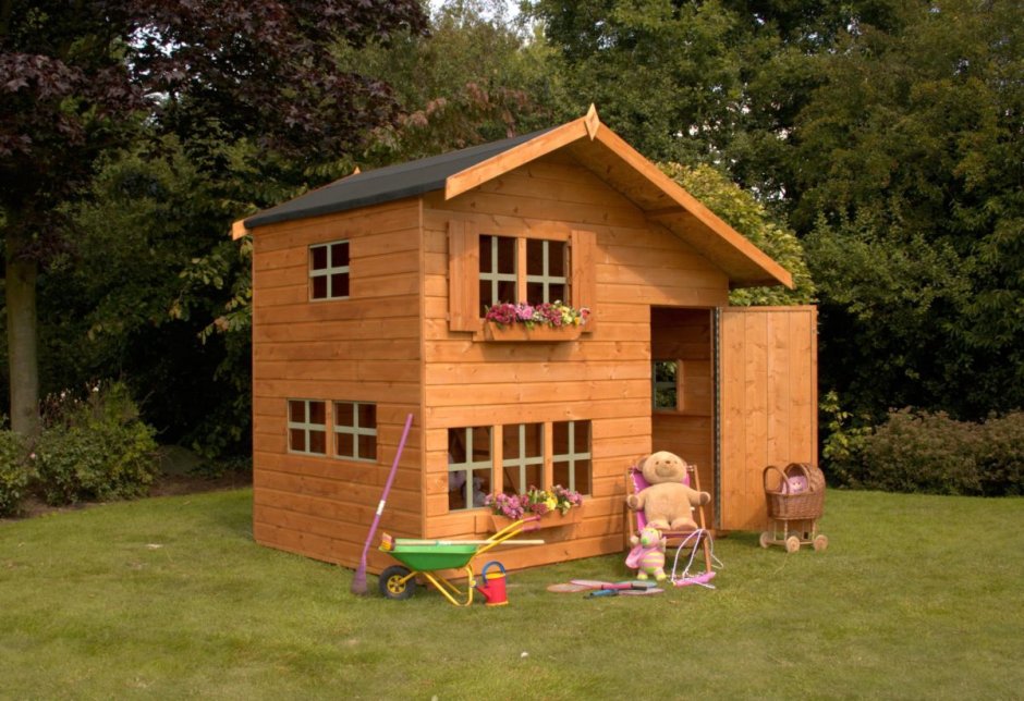 Двухэтажный домик для детей