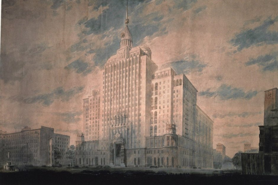 Сталинские высотки красные ворота