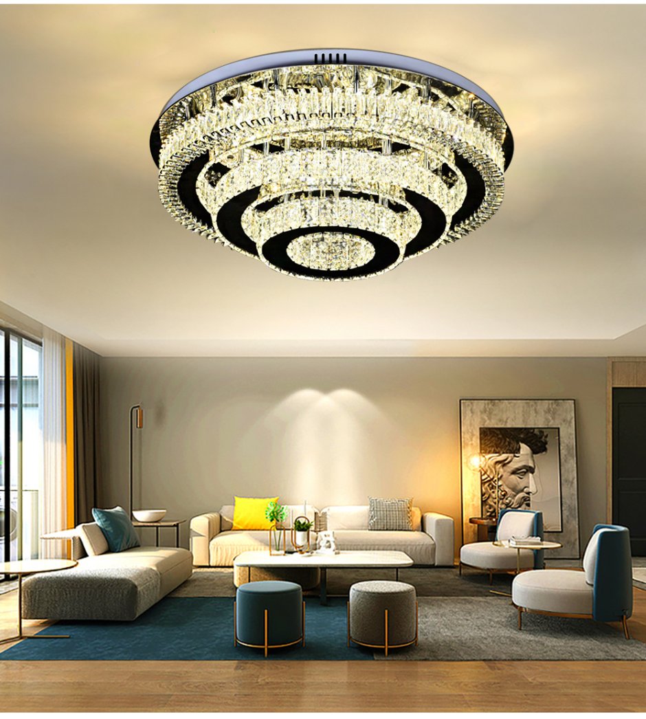 Шикарные люстры для гостиной