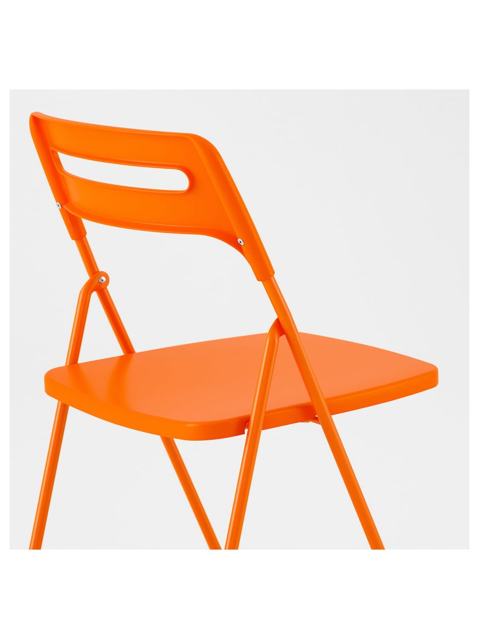 Стул икеа Ниссе оранжевый