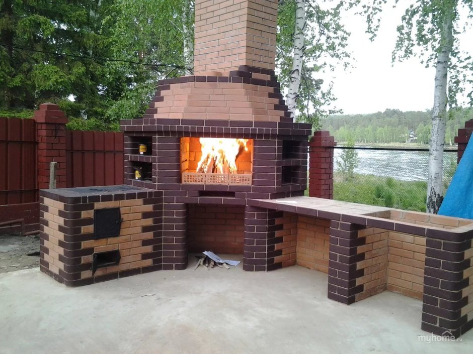 Навес для барбекю на даче