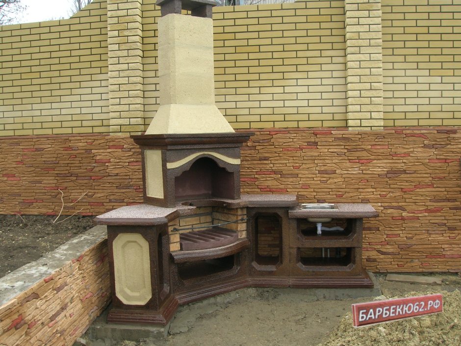 Печь мангал для беседки