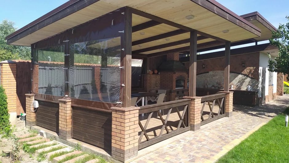 Беседка 3х4 с мангалом