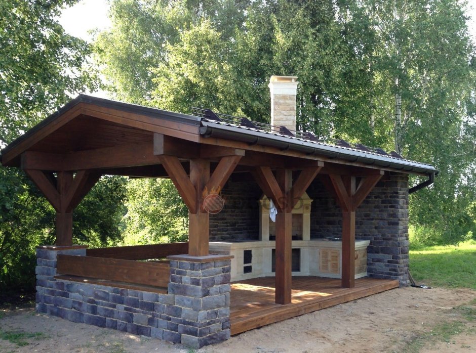 Комплекс барбекю мангальная зона