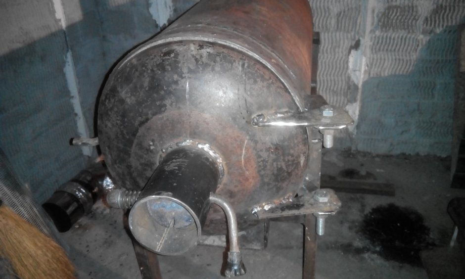 Водяной котёл из газового баллона 200л