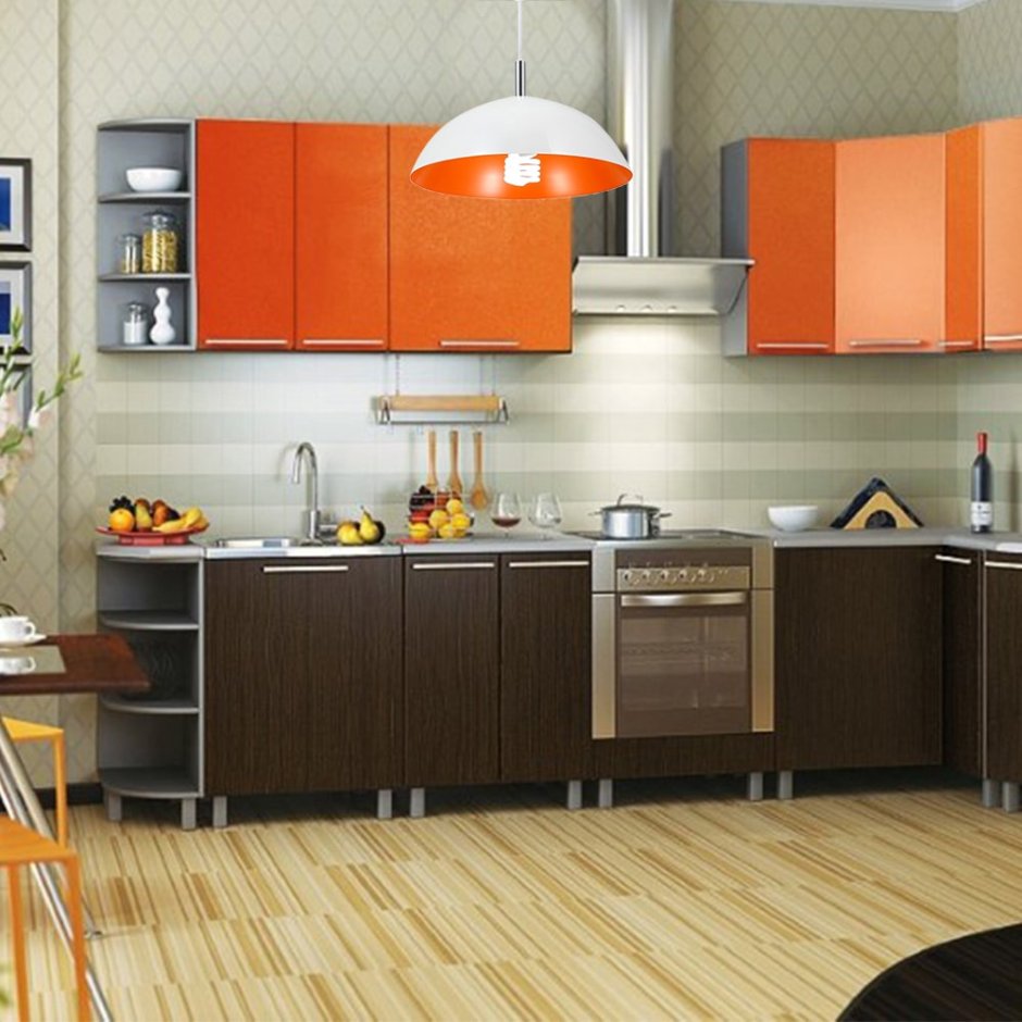 Кухня Анна оранжевая Столплит