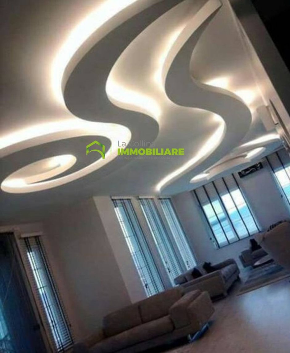 Необычные потолки из гипсокартона