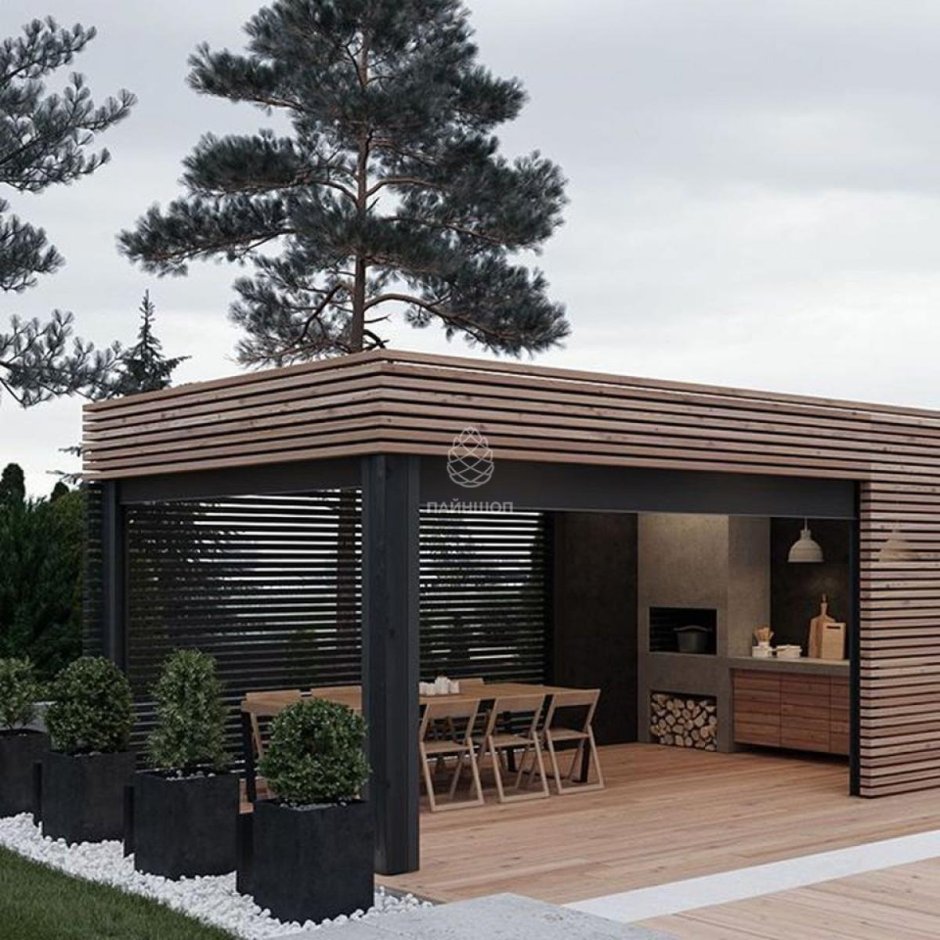 Беседка в стиле Минимализм