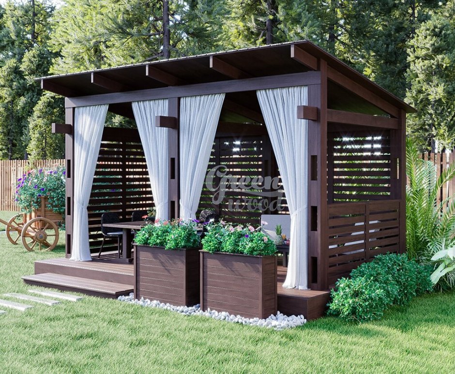 Летняя веранверанда на даче