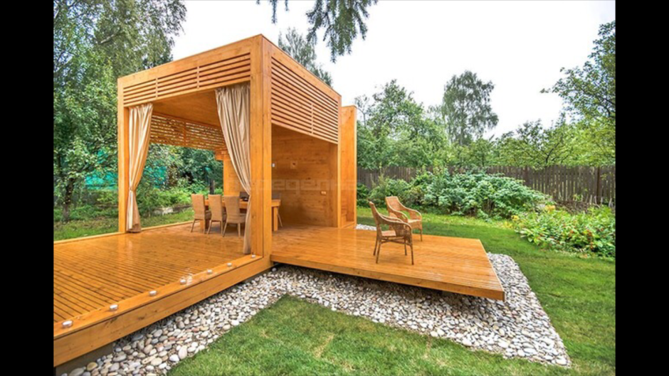 Беседка брусовая Gazebos