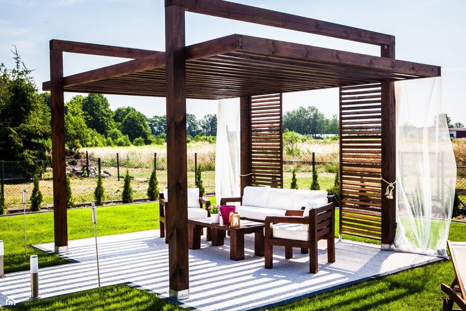 Беседки патио зона с мангалом