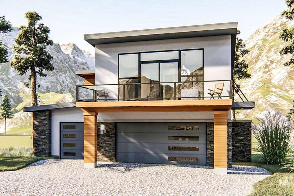 Двухэтажный гараж