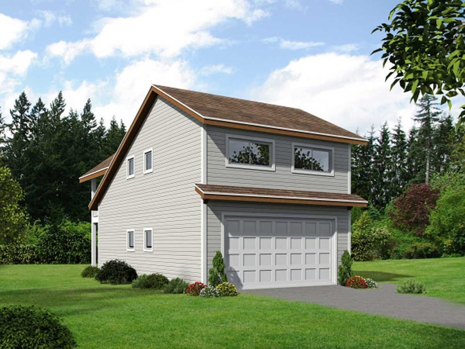 Дом с мансардой над гаражом