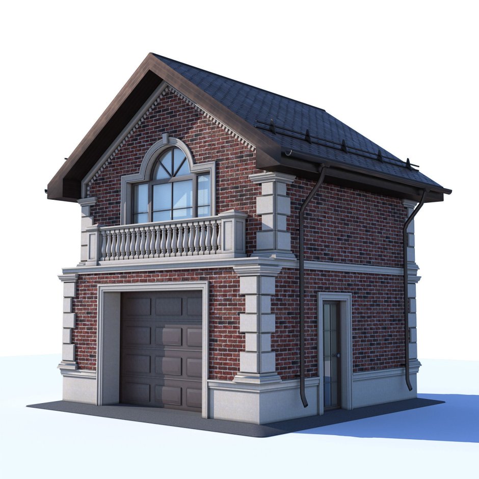 Гараж с мансардой проекты с односкатной крышей