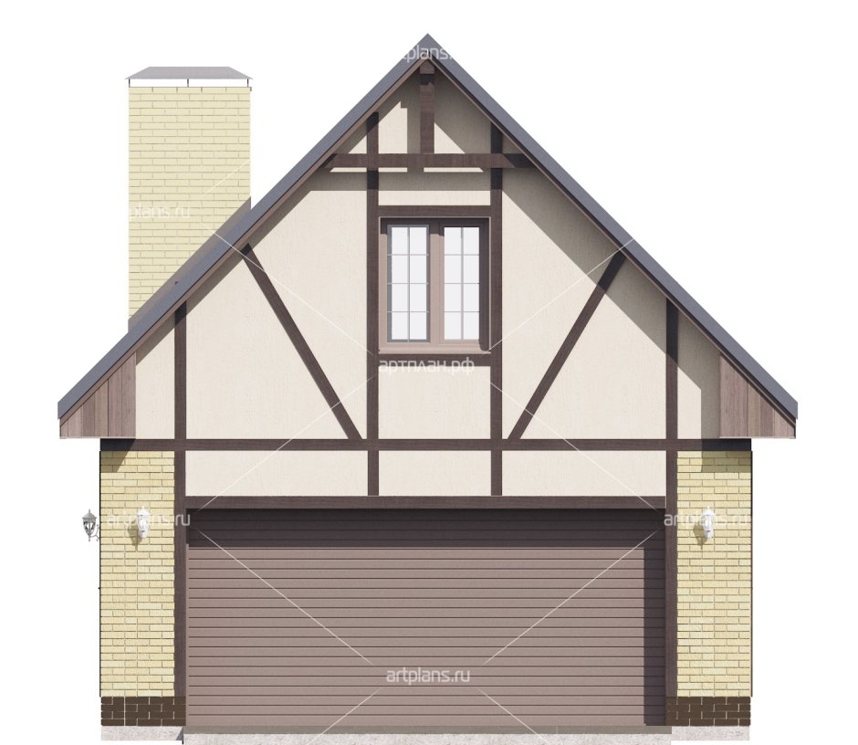 Дом с мастерской и гаражом