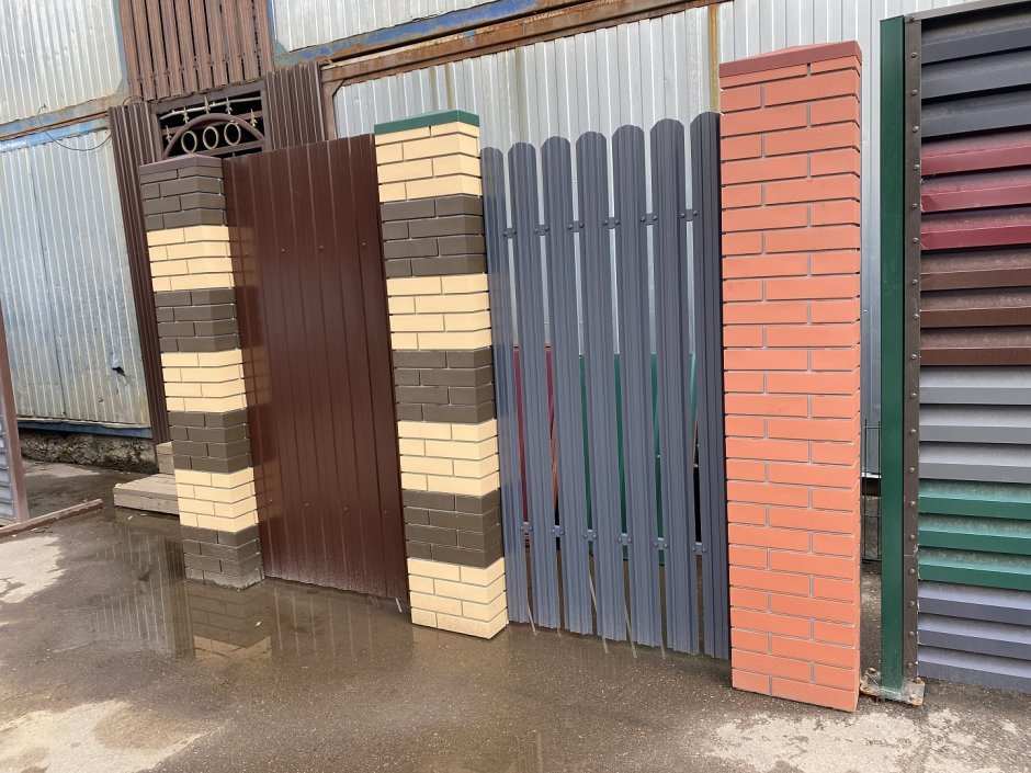 Фальшпанели для столбов забора